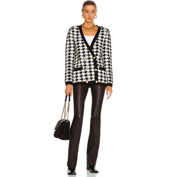 Black and White Houndstooth Sweater - Picture 2 of 15